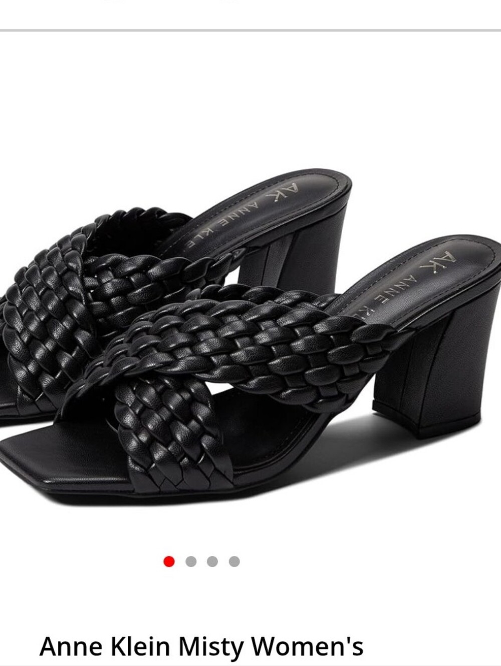 AWESOME Anne Klein MISTY Woven Criss Cross Woven Slide Sandals